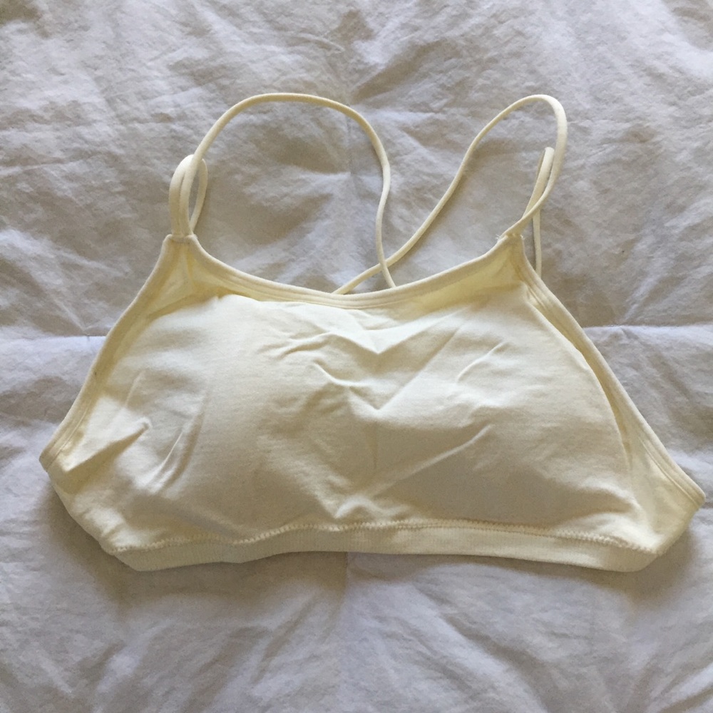 Backless white Bralette